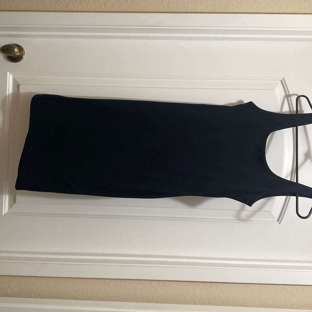 There is no brand but color is black , 30% cotton , 65% Polyester, 5% spandex!
